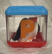 VINTAGE FISHER PRICE PEEK A BLOCKS SENSORY REPLACEMENT BLOCK LETTER P PENGUINS