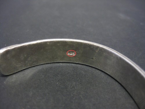 Vintage Sterling Silver 925 Cuff Bracelet Bangle - Bild 6 von 8