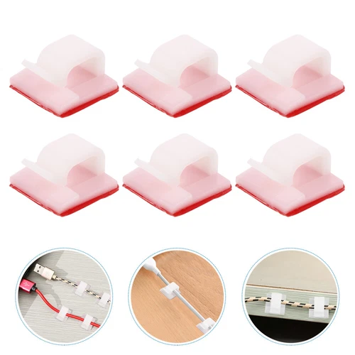  20 Pcs Aufbewahrung Von Datenkabeln Büro Selbstklebender Kordel-Organizer