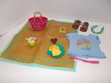 American Girl Lea's Beach Picnic Set Accessories with Extras - Excellent Shape