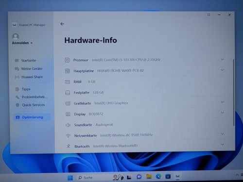 HUAWEI MateBook D 15, Intel i3-10110U, 8 GB Ram, 128 GB SSD, FHD 15,6" Zoll, OVP - Bild 6 von 10