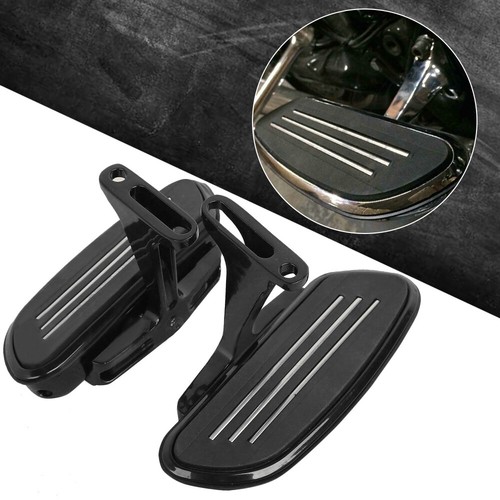 estribos de piso de pasajeros Streamline negros para Harley Street Glide 93-24 - Imagen 10 de 10
