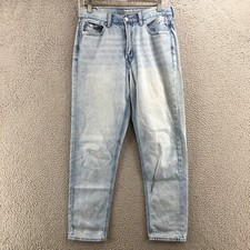 American Eagle Outfitters Mom Jeans Women 6R actual 30x26.5 Blue Denim Hi-Rise