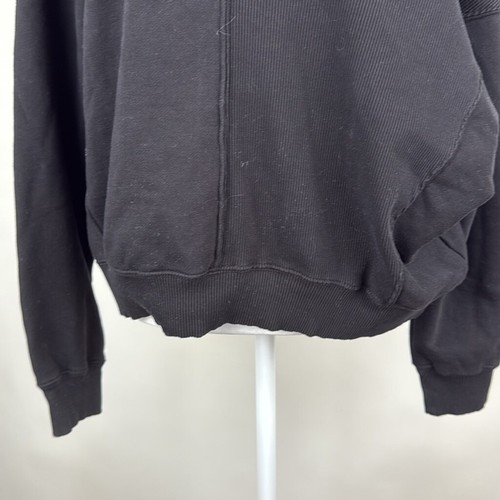 Bobi Off The Shoulder Crew Neck Sweater in Black Size Small - Picture 7 of 14