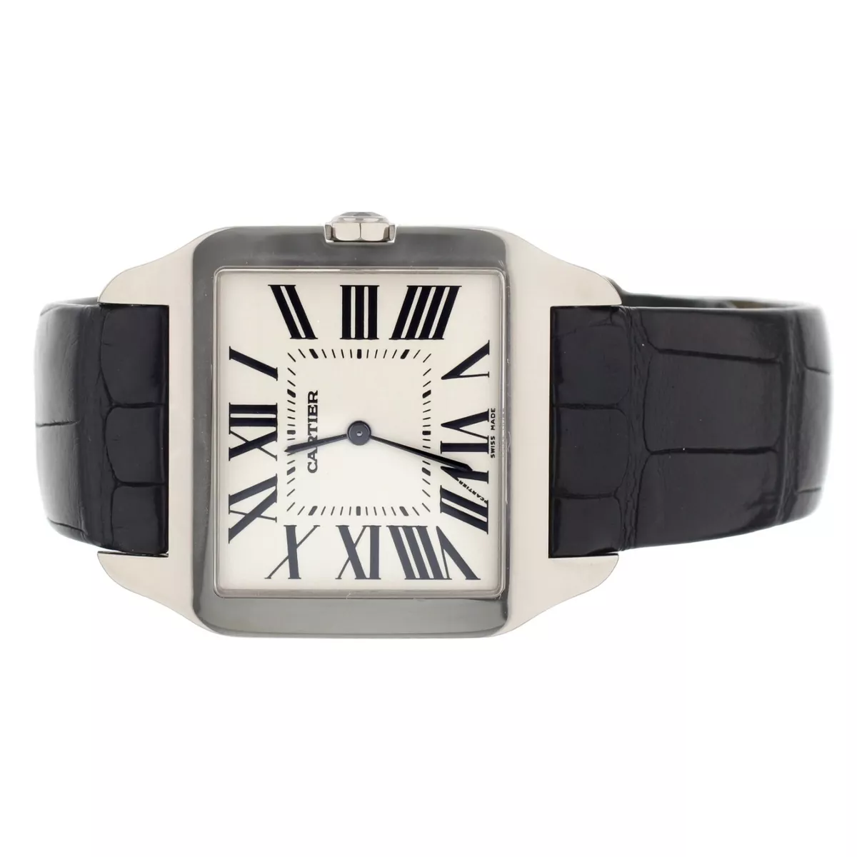 Cartier santos store crocodile strap
