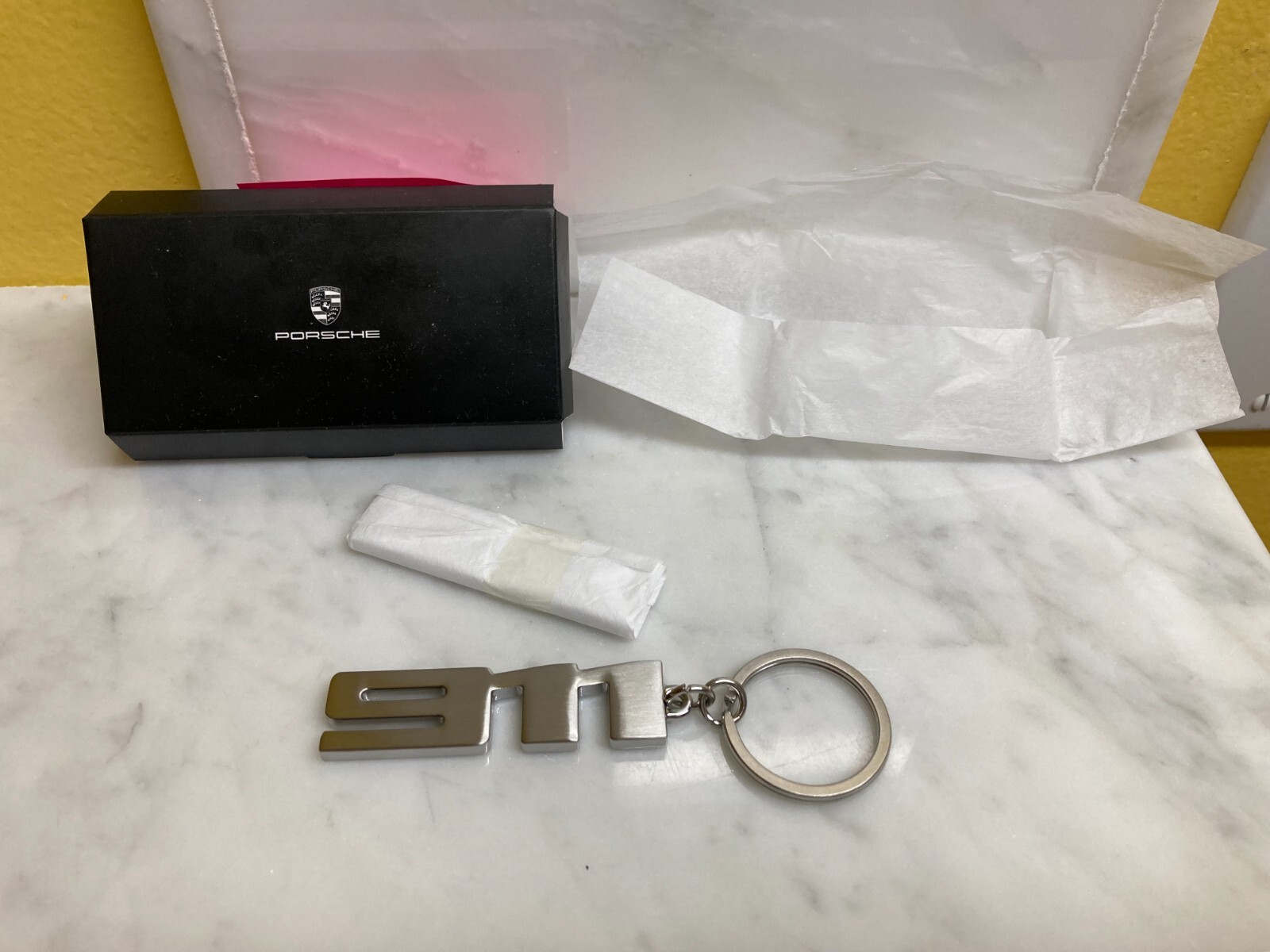 PORSCHE DESIGN 2022 PORSCHE 911 KEY RING FOB CHAIN NIB. UNUSED IN BOX SOLD OUT!