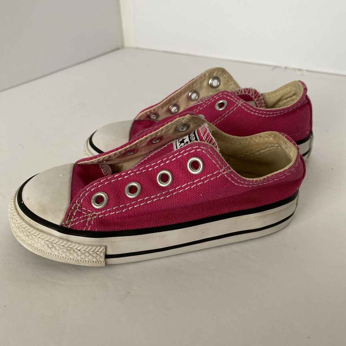 Converse Chuck Taylor All Star Sneakers Infant 7 Pink Canvas Low