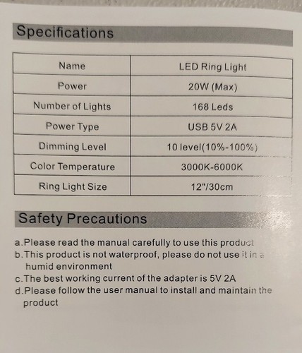 10 Zoll LED Ringlicht mit Stativ Ständer und Handyhalter - Bild 3 von 4