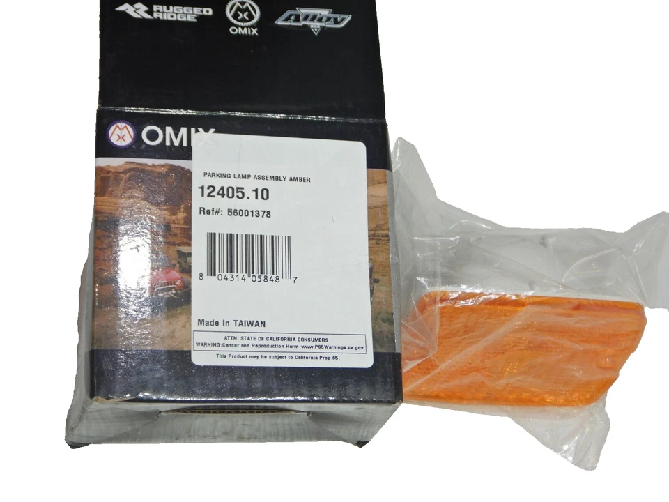 Conjunto de luces de estacionamiento delanteras ámbar OMIX Jeep Wrangler YJ 87-93 12405,10 Foto 4 de 4