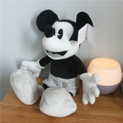 Disney Parks Mickey Mouse Black White Gray Plush Doll 45cm Classic | eBay