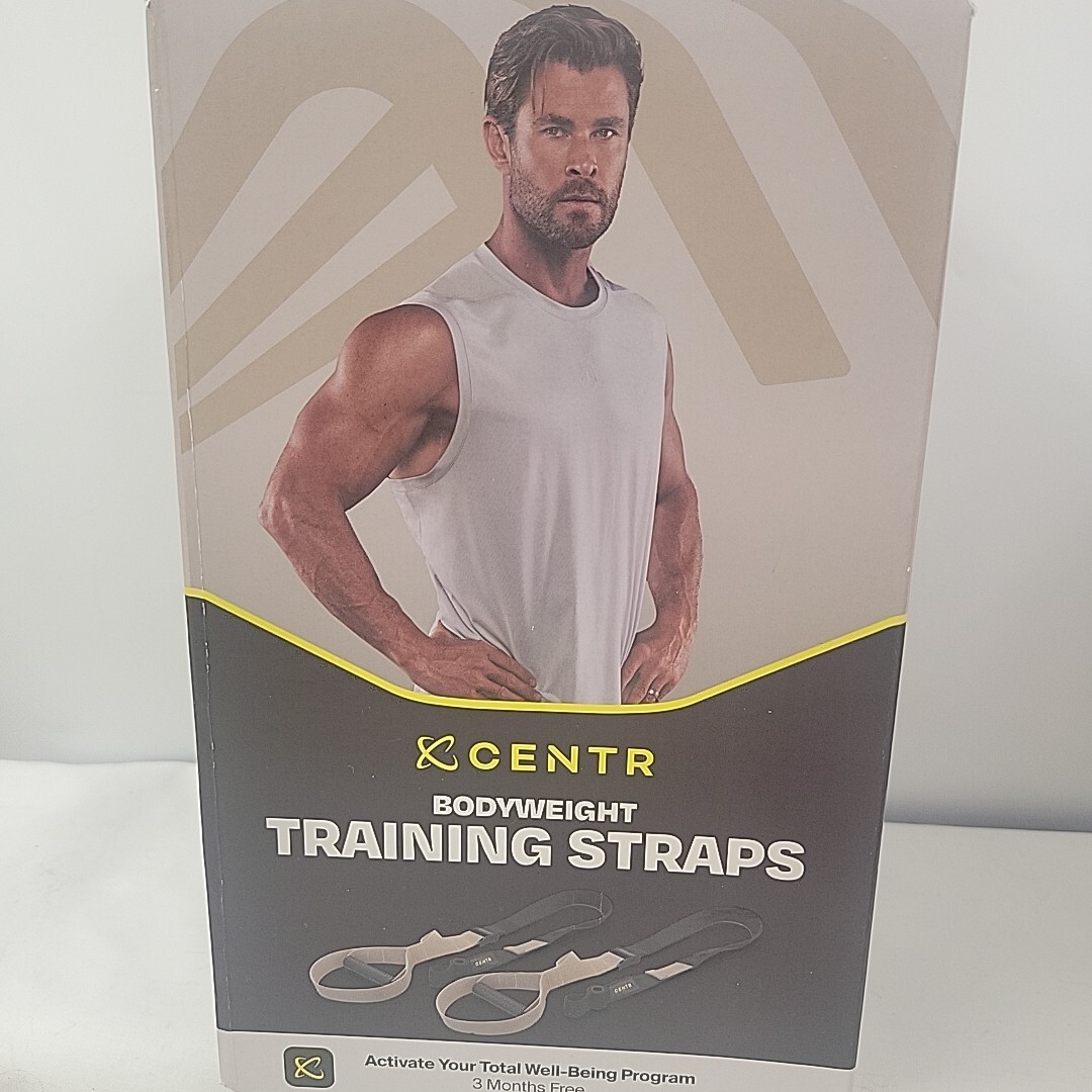 Bodyweight Training Straps with Door Anchors, CENTR 2-Pack with 3-Month FREE