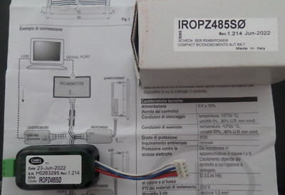 CAREL IROPZ485S0 IROPZ485SO RS-485 Serial Modul Wandler Easy Compact Split IR33