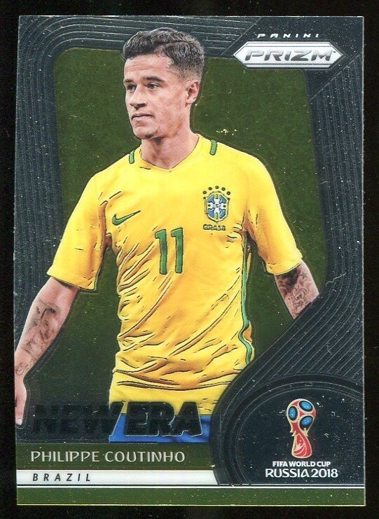 PHILIPPE COUTINHO RC 2018 Panini Prizm World Cup #NE-4 New Era Rookie - Qty