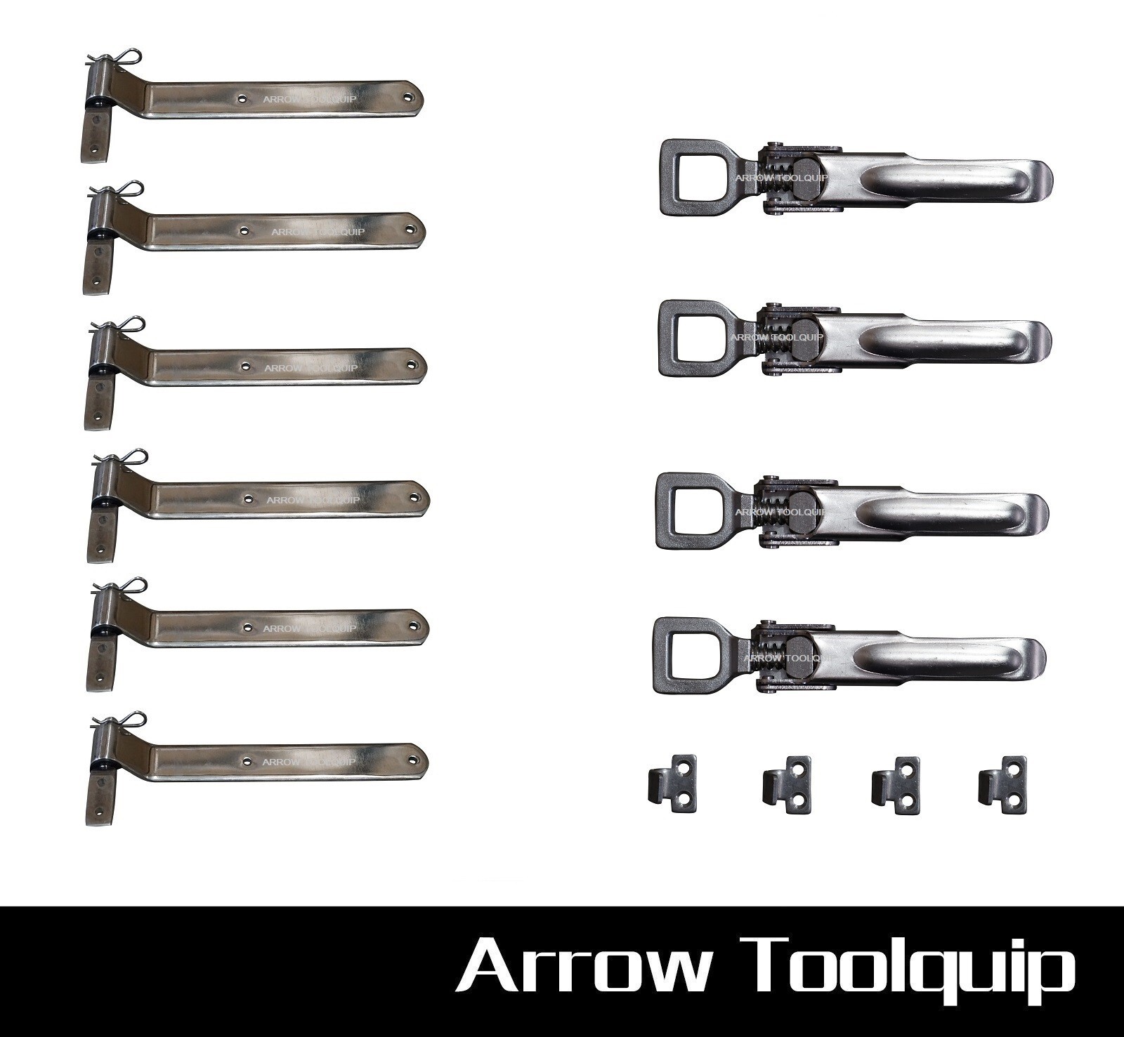 Stainless Steel Ute Tray(Strap Nylon Bush) &Over center latches Utes