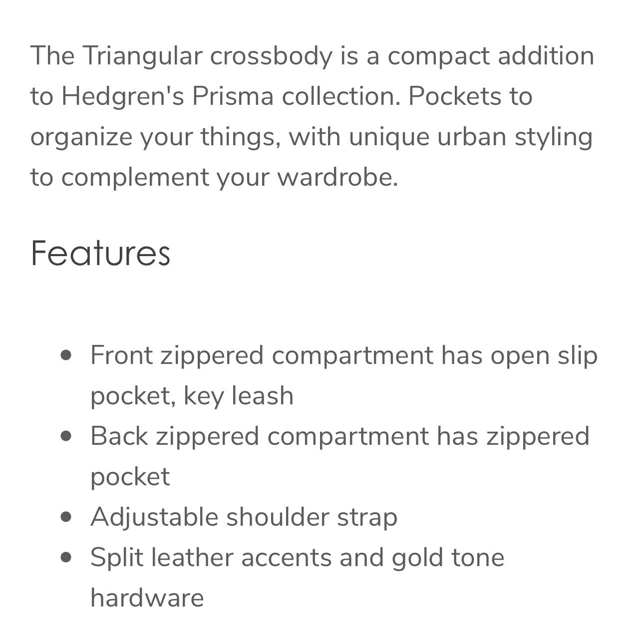 Hedgren Prisma Triangular Small Crossbody Olive N… - image 9