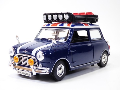 AUSTIN MINI MORRIS COOPER MK1 Union Jack avec galerie 1/18 - Picture 1 of 9