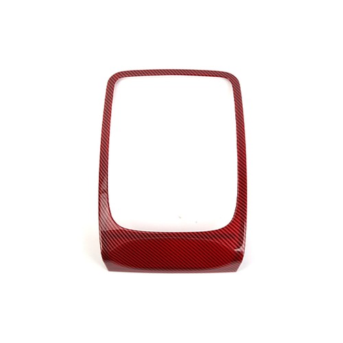 Cubierta interior de la consola central para Dodge Durango 2014-2020 rojo fibra de carbono - Imagen 9 de 9