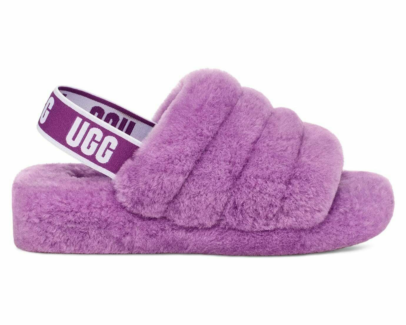 Ugg Fluff Yeah Slide Women's Slipper - Purple Sky Size 6