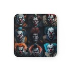 Cork Back Coaster Haunted House Clown Horror Scary Insane Monster Metal Gothic