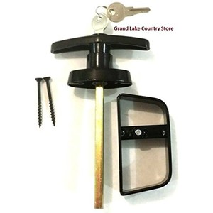 Details About Shed Door Hardware Black T Handle Lock Keys 4 1 2 Stem Shed Barn Playhouse