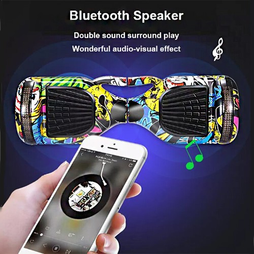 6.5inch Electric Hoverboard Bluetooth Speaker LED Self Balancing Scooter UL 60cm - Picture 9 of 9