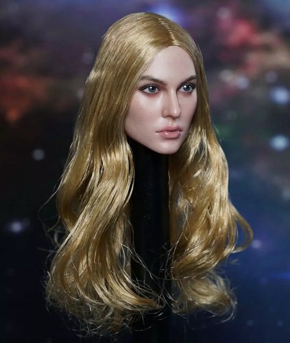 1/6 Female Head Sculpt Golden Curly Hair For TBLeague Phicen 12" SUNTAN Figure - Picture 3 of 4