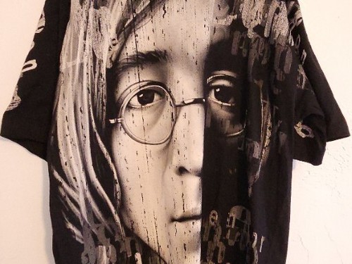 John Lennon Shirt Band Tour AOP All Over Print Cut Tag