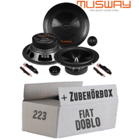 Musway Lautsprecher FüR Fiat Doblo 223 Front TüR Boxen 16Cm System Pkw Einbauset