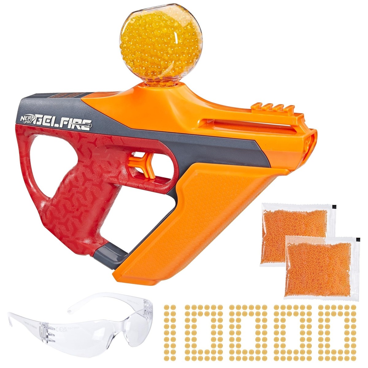 ナーフ ヘルファイア Nerf Pro Gelfire Uproar Full Auto Blaster, 150 FPS, 10,000 Gelfire