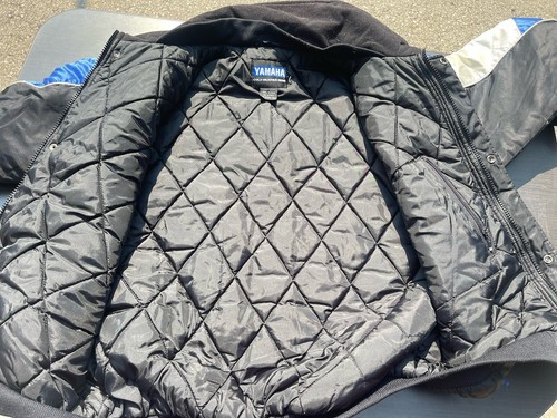 YAMAHA Snowmobile Jacket COLD WEATHER GEAR Blue Vintage 90’s Racing LT Large - Picture 8 of 9
