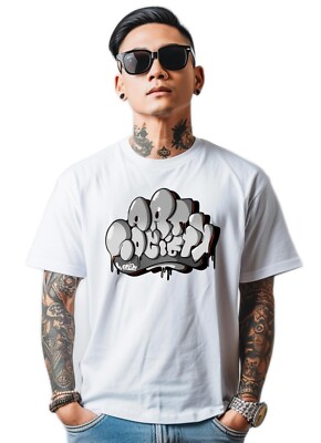 NEW ART SOCIETY x SIMON DEE VOLUME 2 LIGHT GREY TEE SHIRT SM-5XLARGE MADE IN USA