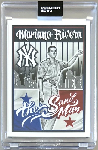 TOPPS PROJECT 2020 #131 MARIANO RIVERA Artist MISTER CARTOON * YANKEES 1992 #302