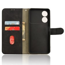 K-S-Trade Custodia per ZTE Blade V50 5G Cover Compatibile con ZTE Blade V50 5G Custodia Libretto Magnetica Portafoglio Flip Wallet Case Porta Carte in Similpelle PU Removibile Nero
