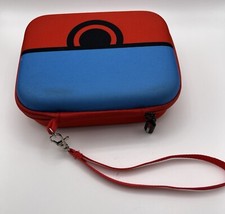 Red and Blue TCG Deck Box With Divider ComeCase Hard Zipper Case