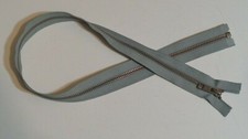 28 inch Medium Grey  Antique Brass 5 Separating YKK Zipper New 