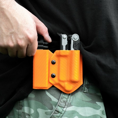 Clip & Carry Kydex Multitool Sheath - For the Gerber CENTER-DRIVE w/ Bit Sidecar - Picture 13 of 17