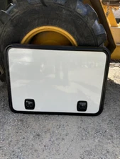 RV/Trailer Cargo Door / Access Door. White 40"x29"x2", W/ Locks, No Keys, #124B