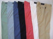 POLO RALPH LAUREN SUFFIELD WHITE RED BLUE MENS LIGTH WEIGHT COTTON PANTS