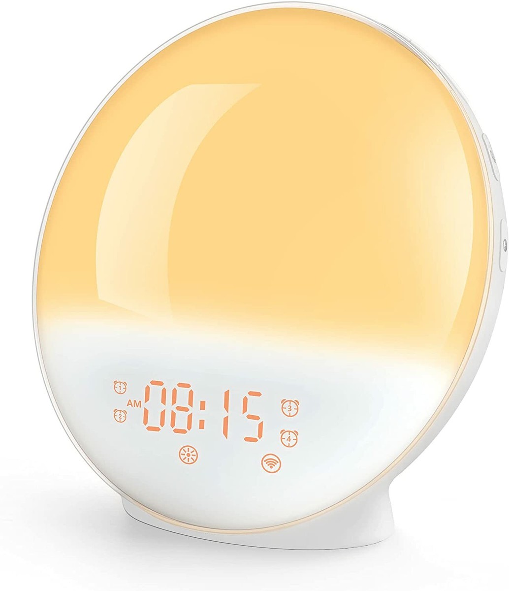 HeimVision デジタル目覚まし時計 Heimvision Digital Sunrise Alarm Clock Wake up Light Sleep Aid