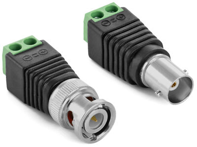 Poppstar 10 x BNC Stecker (5x BNC St. u. 5x BNC Buchse auf 2-pin Terminal Block)