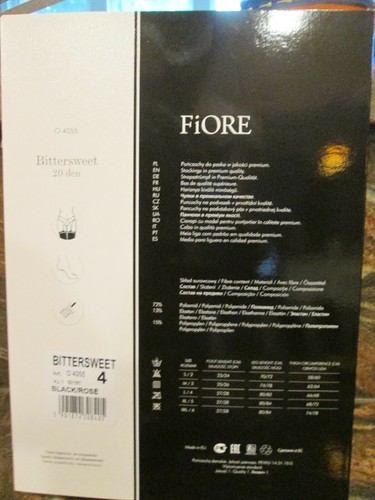FIORE BITTERSÜSSE STRUMPFHALTER STRÜMPFE PREMIUM QUALITÄT 3 GRÖßEN SCHWARZ & POUDRE - Bild 4 von 4