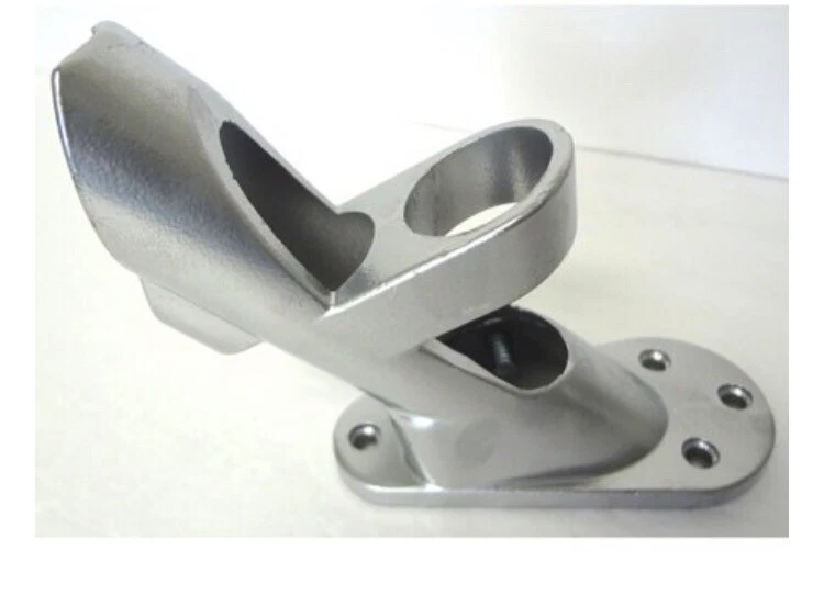 1 soporte de asta de bandera de aluminio para postes de bandera estándar de 1 pulgada montaje en pared plateado Foto 4 de 4