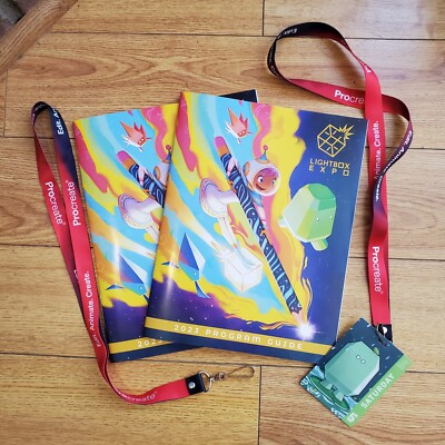 Lightbox Expo 2023 Program Guide And Lanyards - Pasadena, CA
