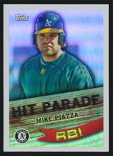 2007 Topps - Hit Parade #HP20 Mike Piazza, Oakland Athletics, HOF.