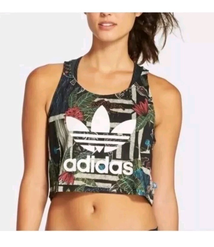 トップス adidas Originals soccer ls crop adidas Adicolor Soccer Jacquard Crop Long-Sleeve Top - Black