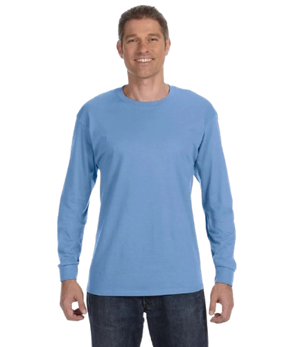 Gildan G540 Mens Heavy Cotton Preshrunk Tshirt Crew Neck Long Sleeve T-Shirt - Picture 19 of 26