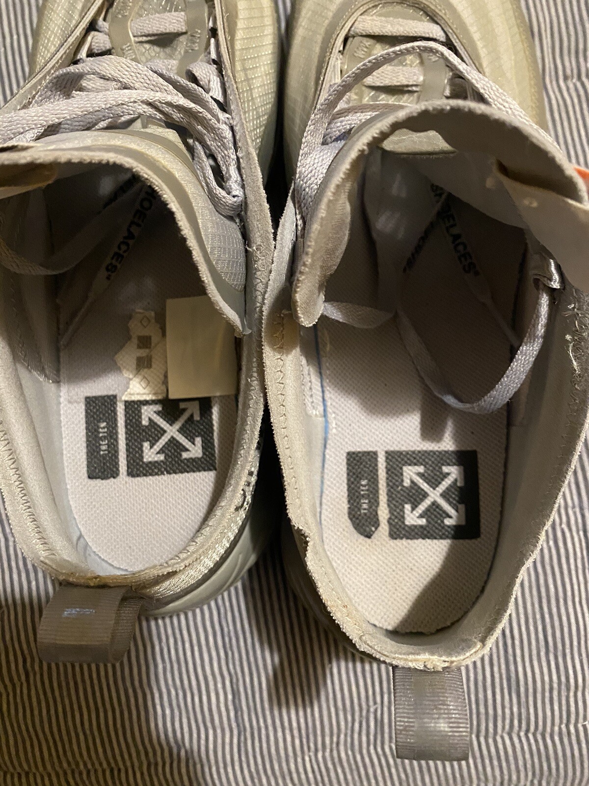 OFF WHITE X NIKE Taglia 9 Nike Air Max 97 x BIANCO SPORCO Menta 2018 senza scatola