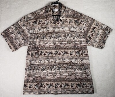 Pierre Cardin Mens Shirt Size Extra Large XL Tropical Button Up Short Sleeve NEW
