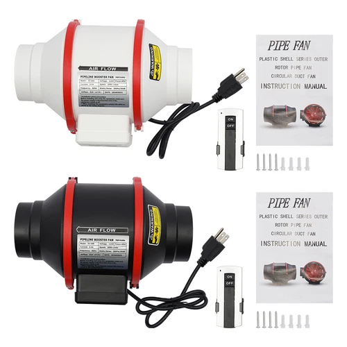 4In Multifunctional Powerful Mute Exhaust Fan Pipe Vent Exhaust Fan Duct 2550RPM - Picture 9 of 39