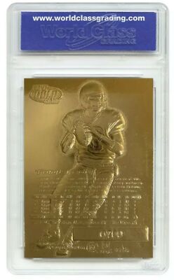 TOM BRADY 2000 Fleer Ultra 23K GOLD ROOKIE Card Refractor RC